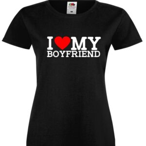 I Love my Boyfriend, Chłopak, Serce, Kocham walentynki, Koszulka, T-shirt