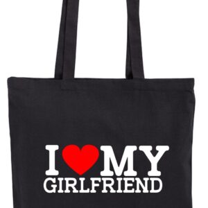 I Love my Girlfriend Boyfriend, walentynki, Torba bawełniana eko shopper