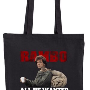 Rambo Chciał tylko coś zjeść :-) torba bawełniana, eko, shopper