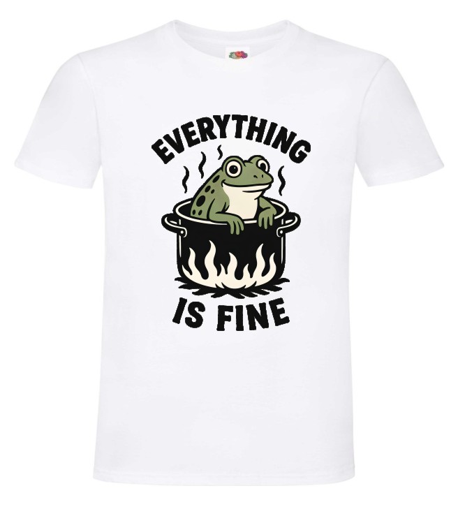 Everything is Fine, Gotowanie Żaby, Żaba, Koszulka, T-shirt - obrazek 2