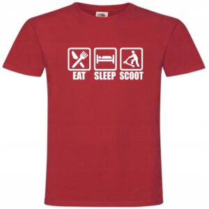 Hulajnoga, Eat Sleep Scoot, Koszulka