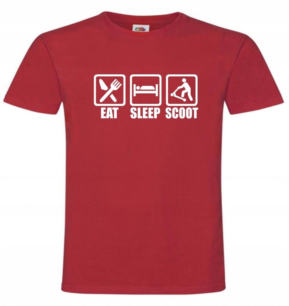 Hulajnoga, Eat Sleep Scoot, Koszulka