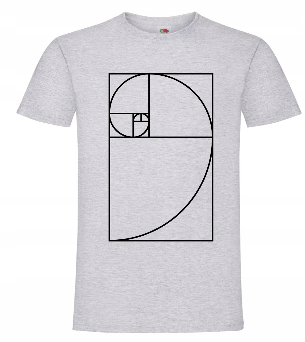 Koszulka Fibonacci Spiral, spirala fibonacciego