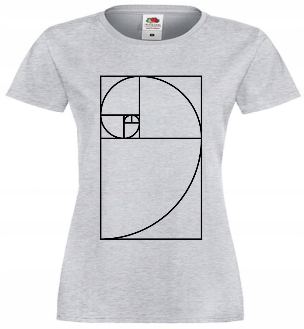 Koszulka Fibonacci Spiral, spirala fibonacciego