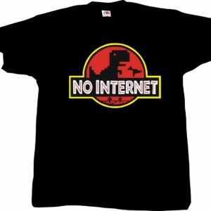 No internet, jurassic, jurajski, Koszulka