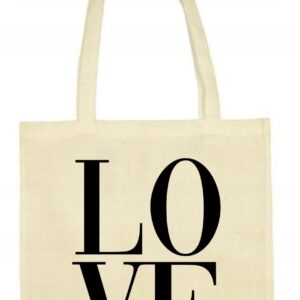 Love, Miłość, Torba bawełniana Eko Shopper