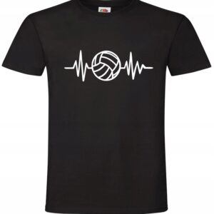 Siatkówka Piłka Serce Linia Życia T-shirt Koszulka