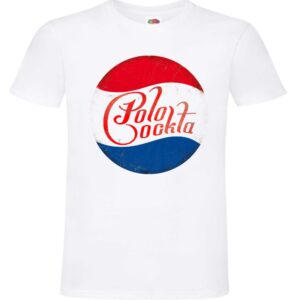 Polo Cockta, polokokta, PRL, koszulka