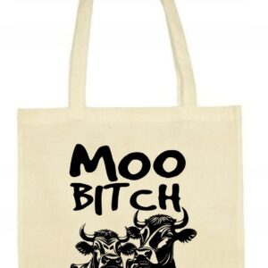 Rusz się, Moo Bitch, Krowa, Torba bawełniana Eko shopper