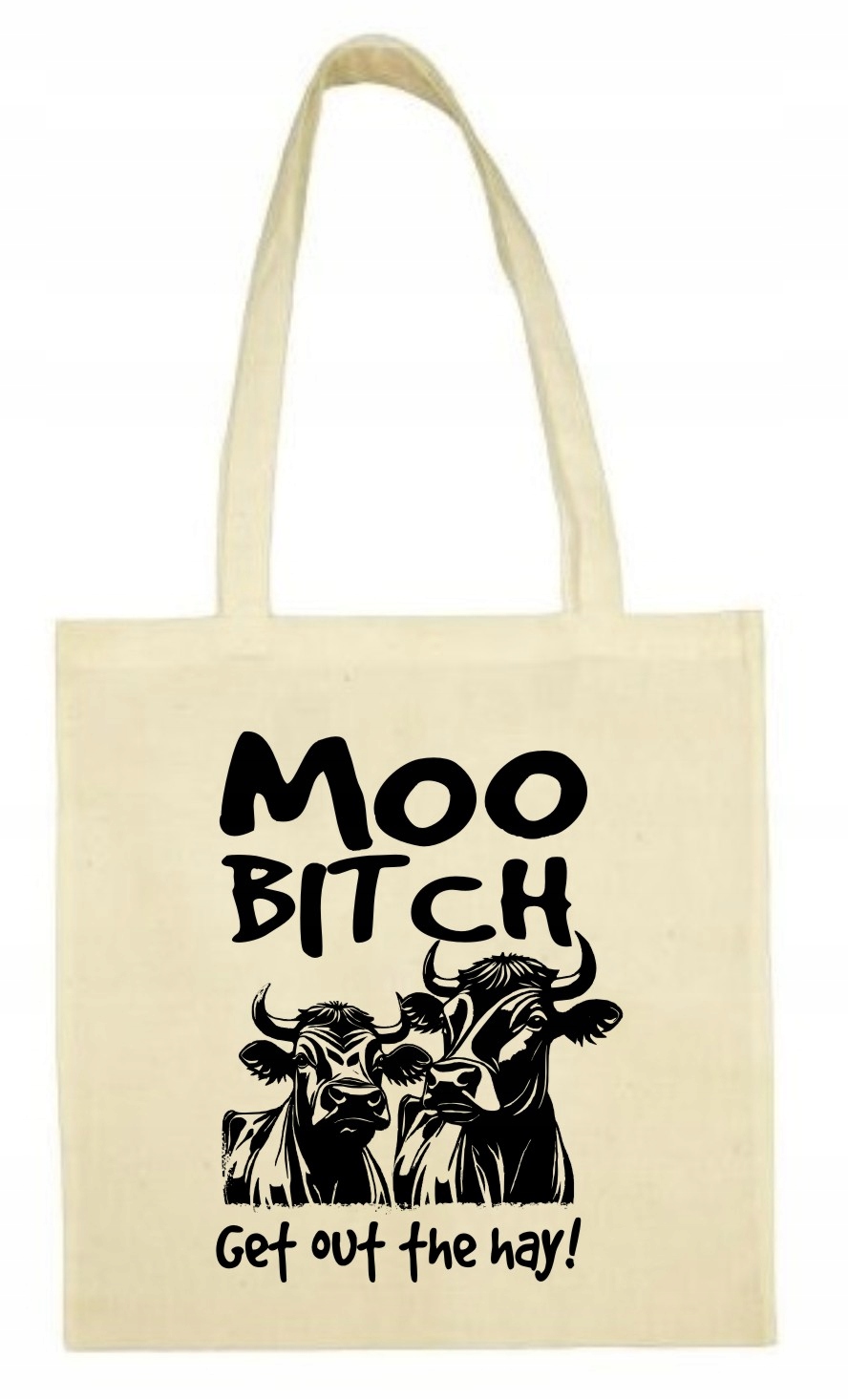 Rusz się, Moo Bitch, Krowa, Torba bawełniana Eko shopper