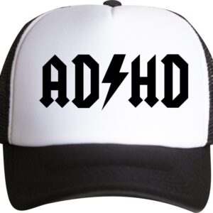 AD HD, ADHD , czapka z daszkiem trucker
