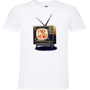 Koszulka Fake News Fałszywe Wiadomości Telewizor