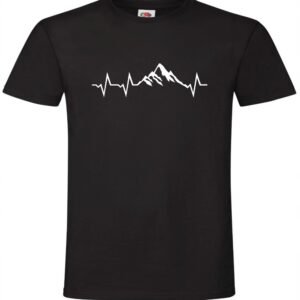 Góry, linia życia, ekg, serce Koszulka, T-shirt