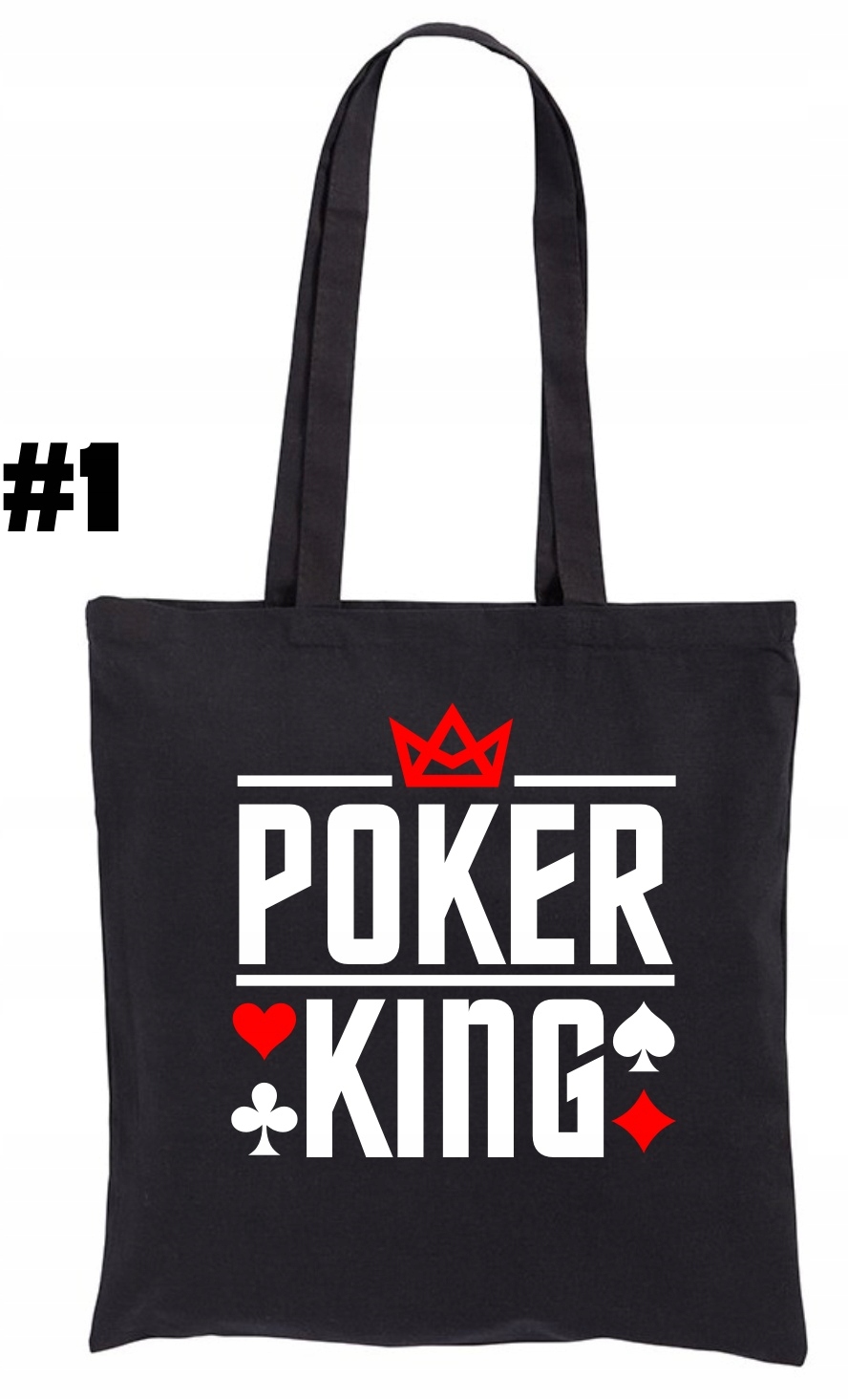 Poker King, Karty, Torba bawełniana Ekologiczna - obrazek 2