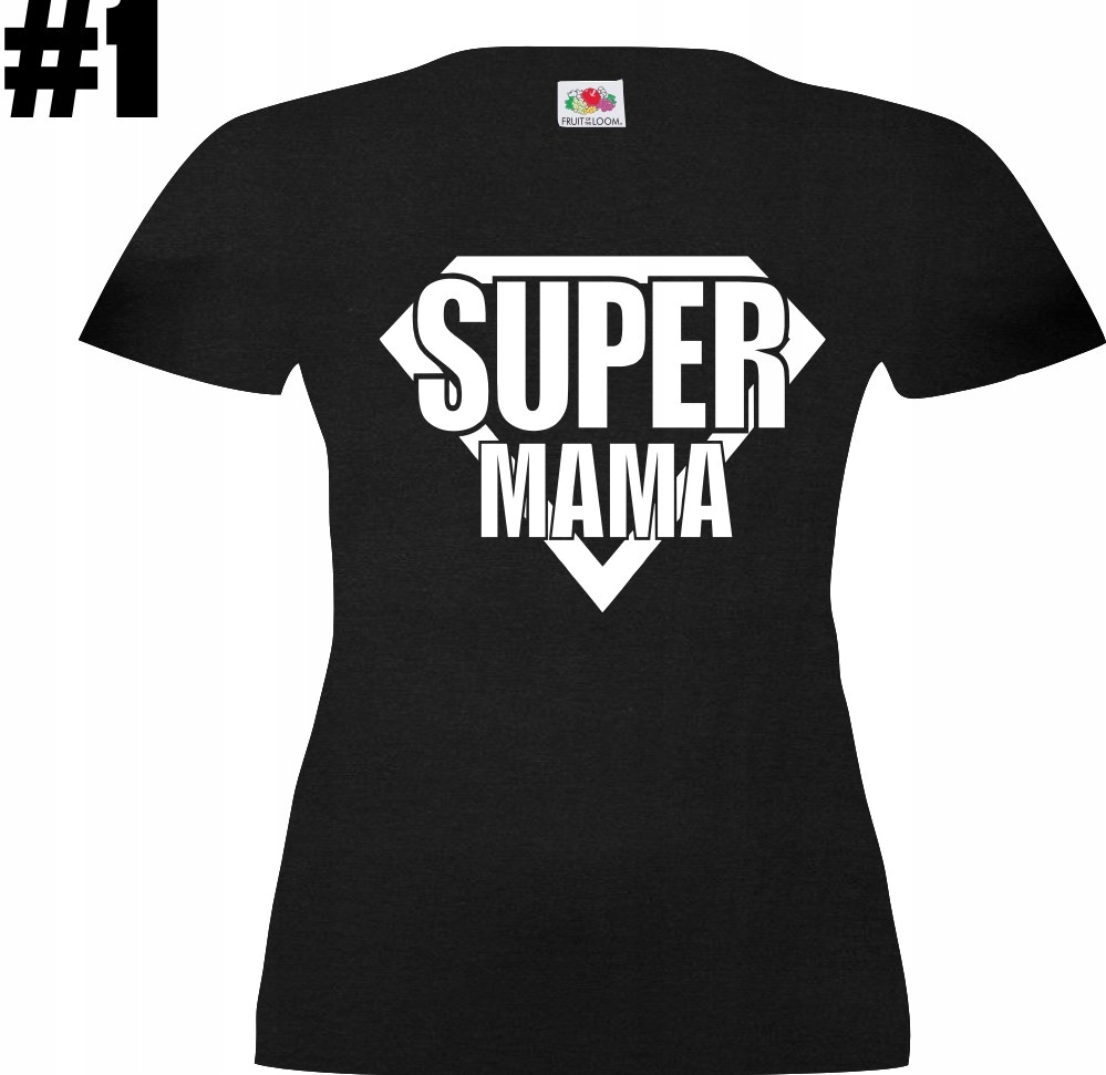 Super MAMA, dla Mamy, Dzień Matki, koszulka - obrazek 2