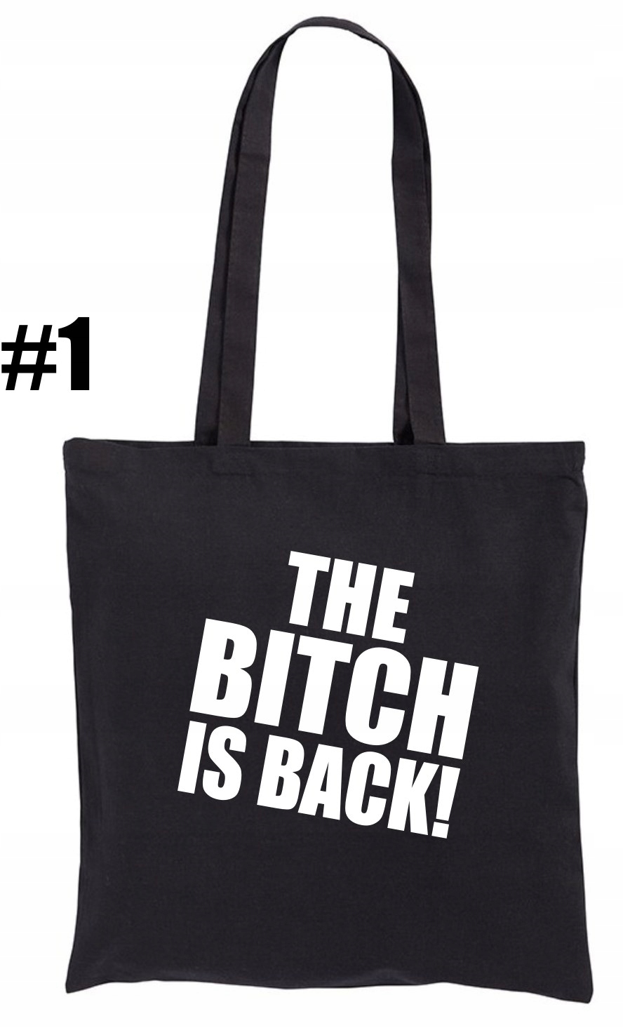 The Bitch is Back, Torba bawełniana Ekologiczna - obrazek 2
