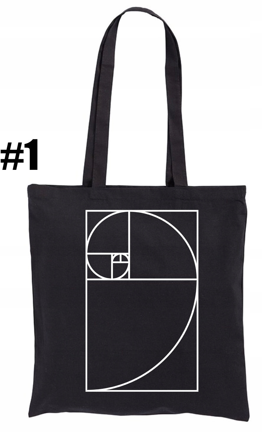 Fibonacci Spiral fibonacciego Torba bawełniana - obrazek 2