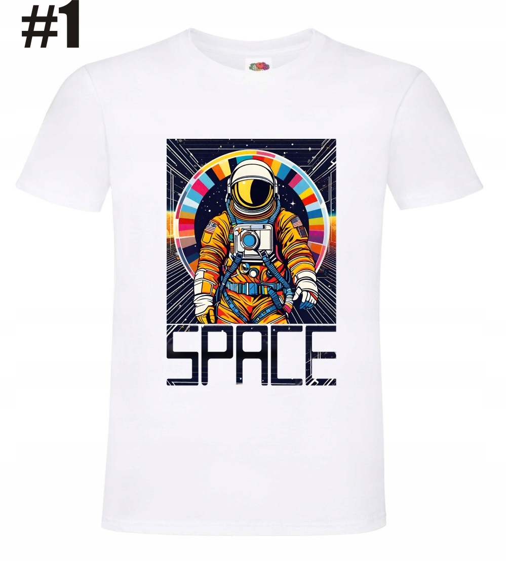 Space Kosmos Astronauta, Starfield Koszulka - obrazek 2