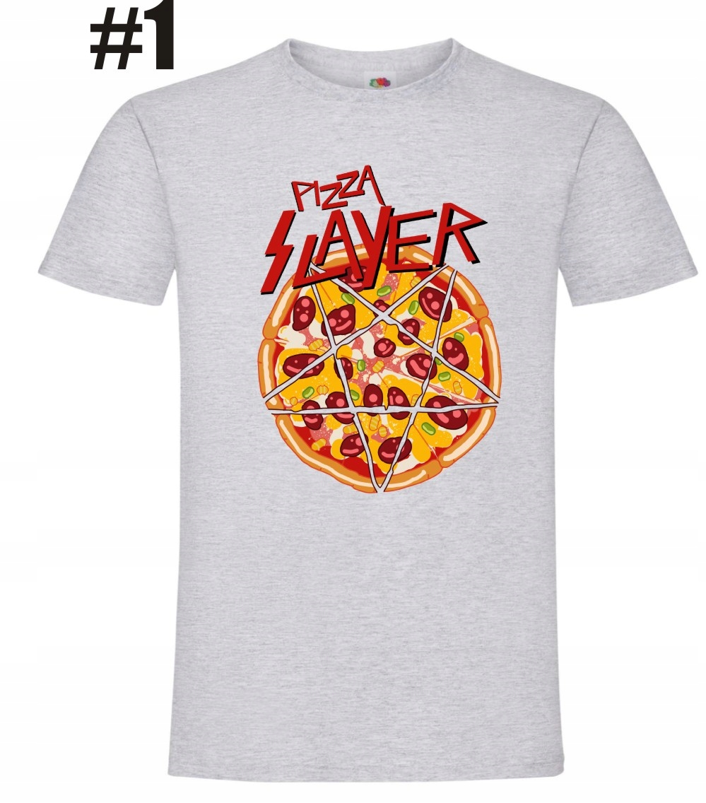 Pizza Slayer, Metal, rock Koszulka - obrazek 2
