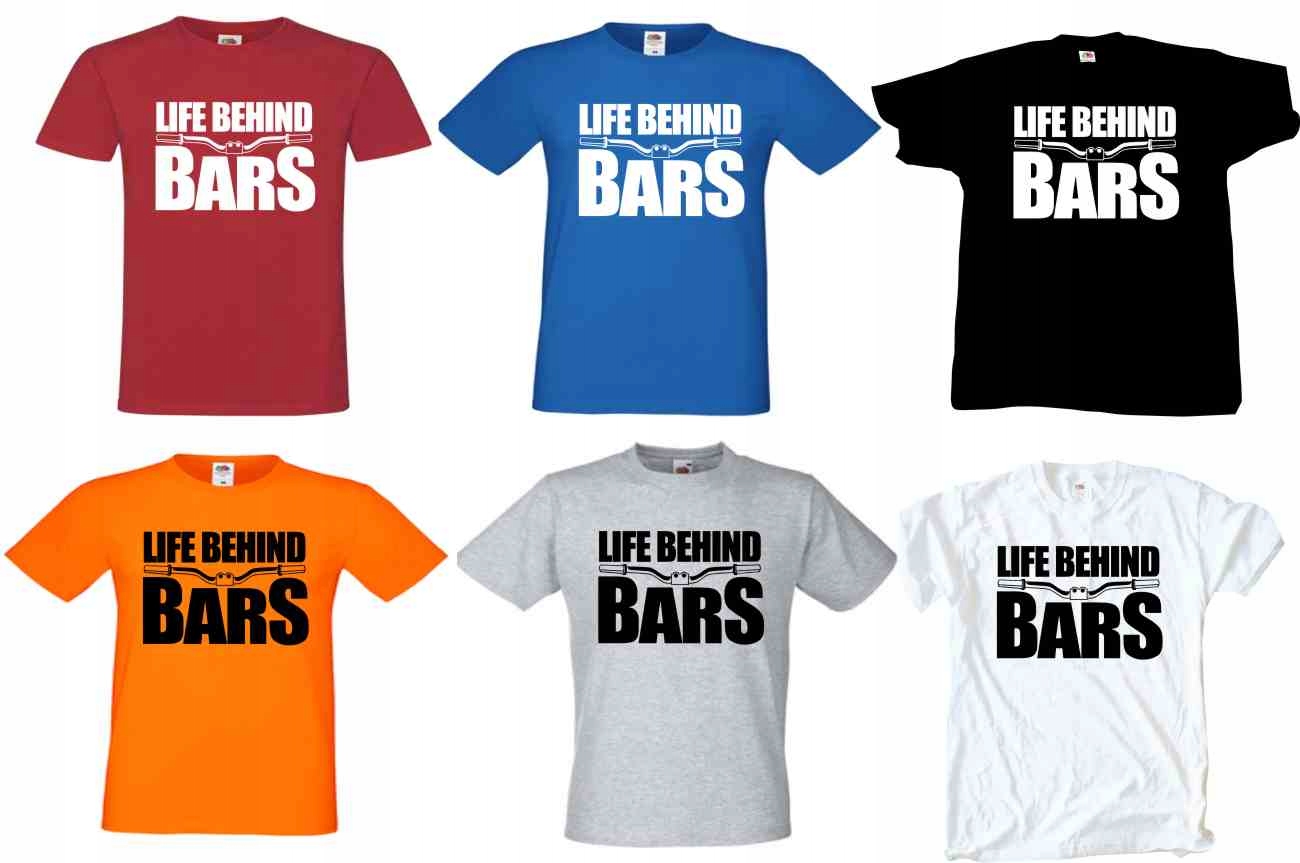 Life Behind Bars, rower T-shirt, koszulka - obrazek 2