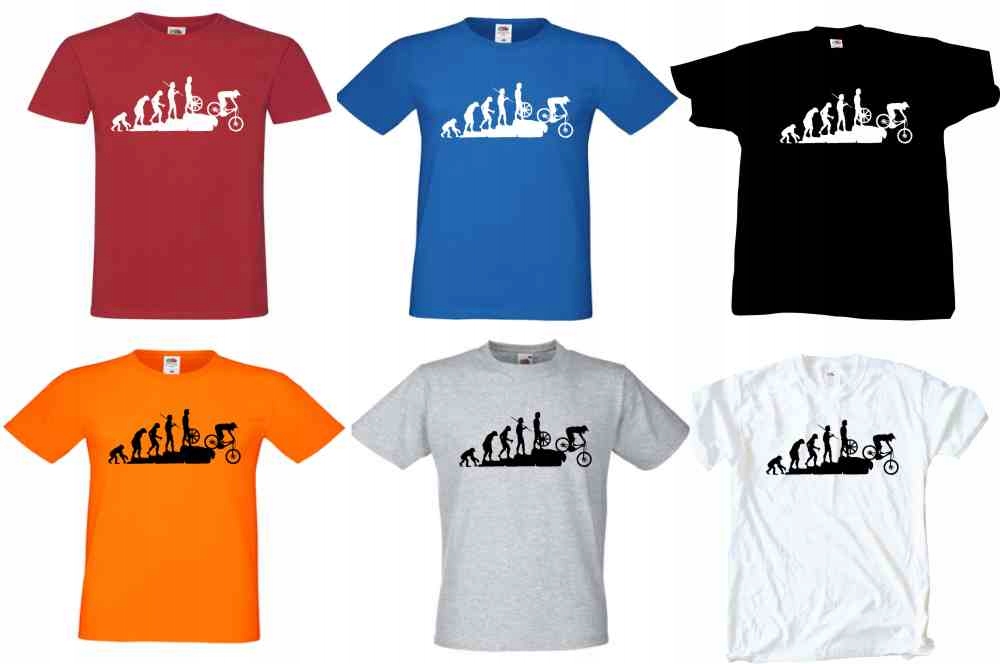 Evolution of Downhill, rower T-shirt, koszulka - obrazek 2