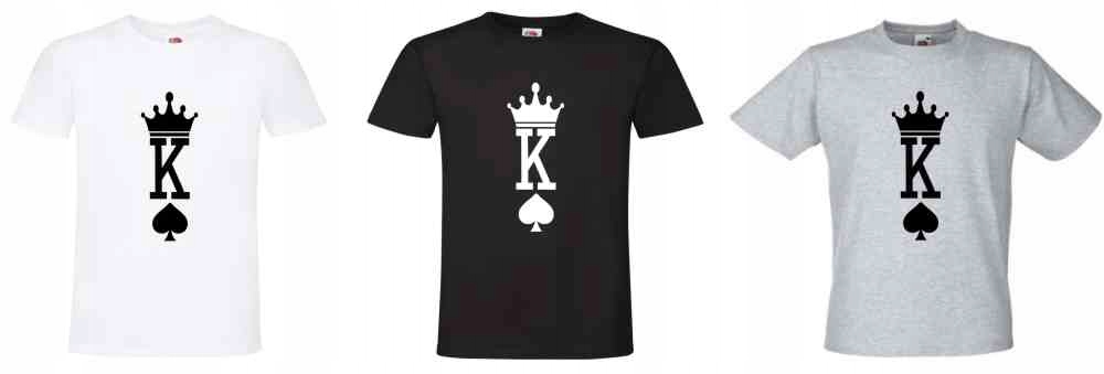 King Król Queen Królowa, koszulka T-shirt - obrazek 2