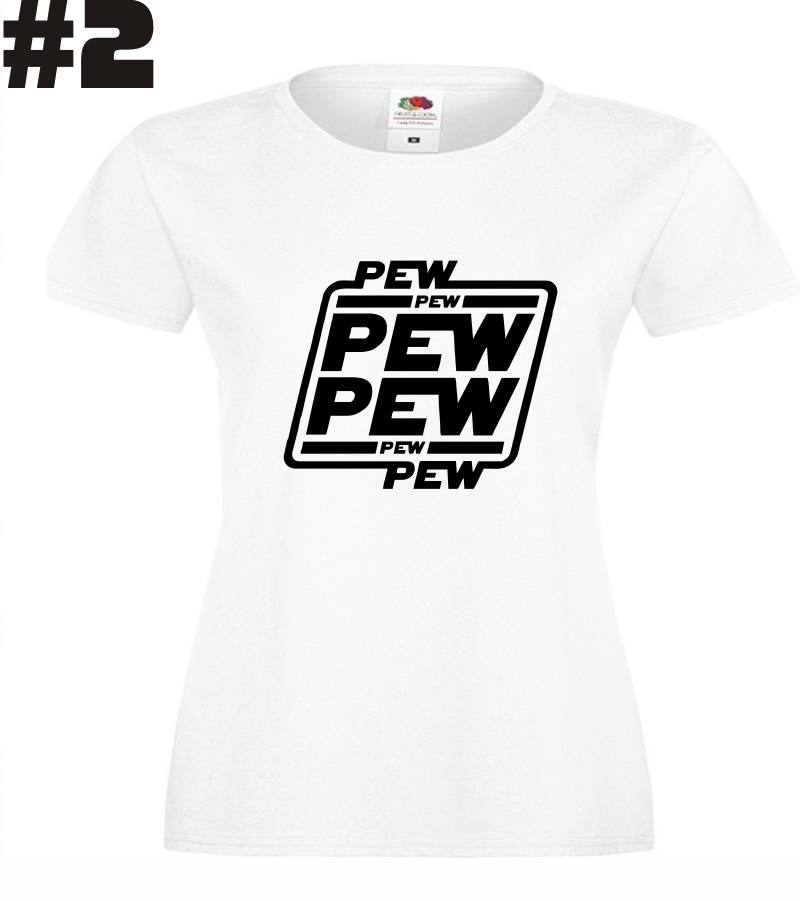 Pew Pew, T-shirt koszulka - obrazek 2