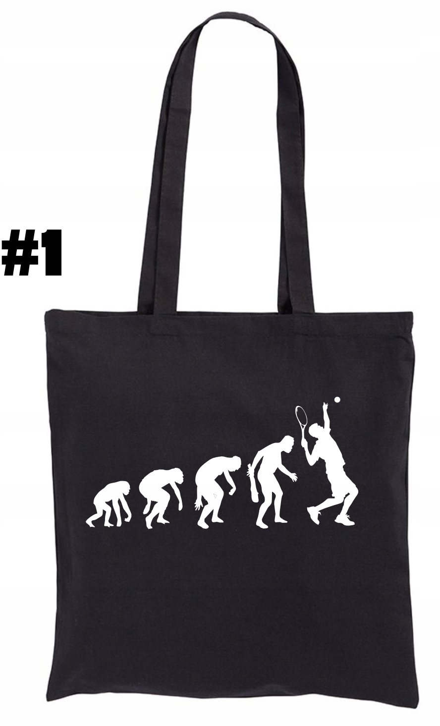 Tenis Ewolucja, Torba bawełniana shopper Męska - obrazek 2