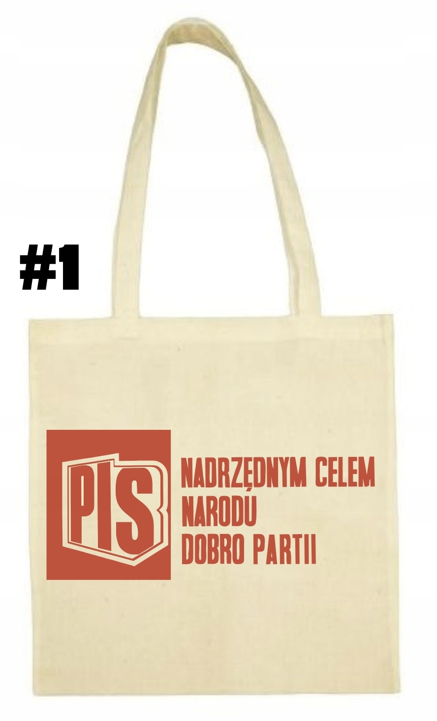 PiS PZPR Dobro Narodu Torba bawełniana Ekologiczna - obrazek 2