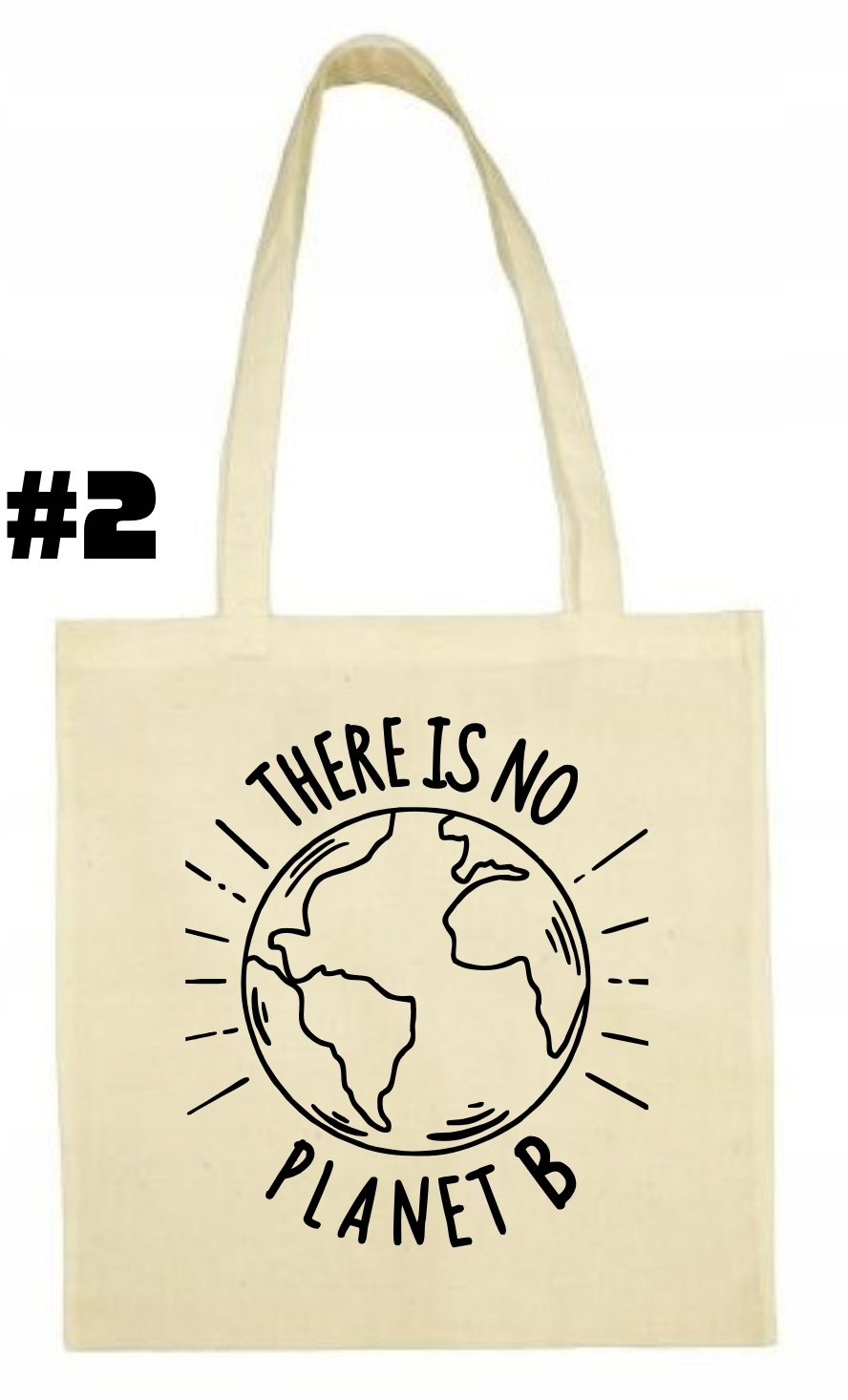 There is no Planet B, Torba bawełniana Ekologiczna - obrazek 3