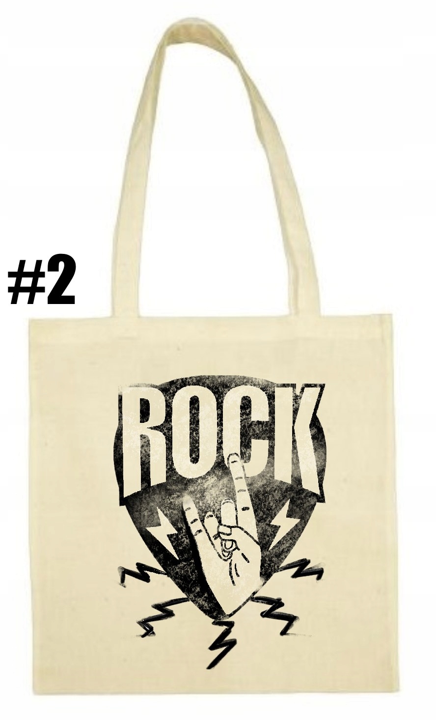 It Rocks, Rock, RnR, Torba bawełniana Ekologiczna - obrazek 3