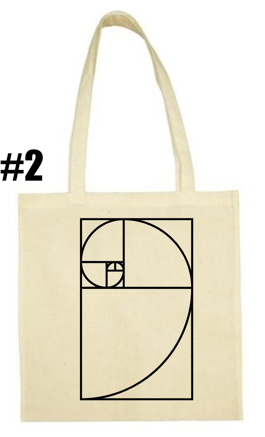 Fibonacci Spiral fibonacciego Torba bawełniana - obrazek 3