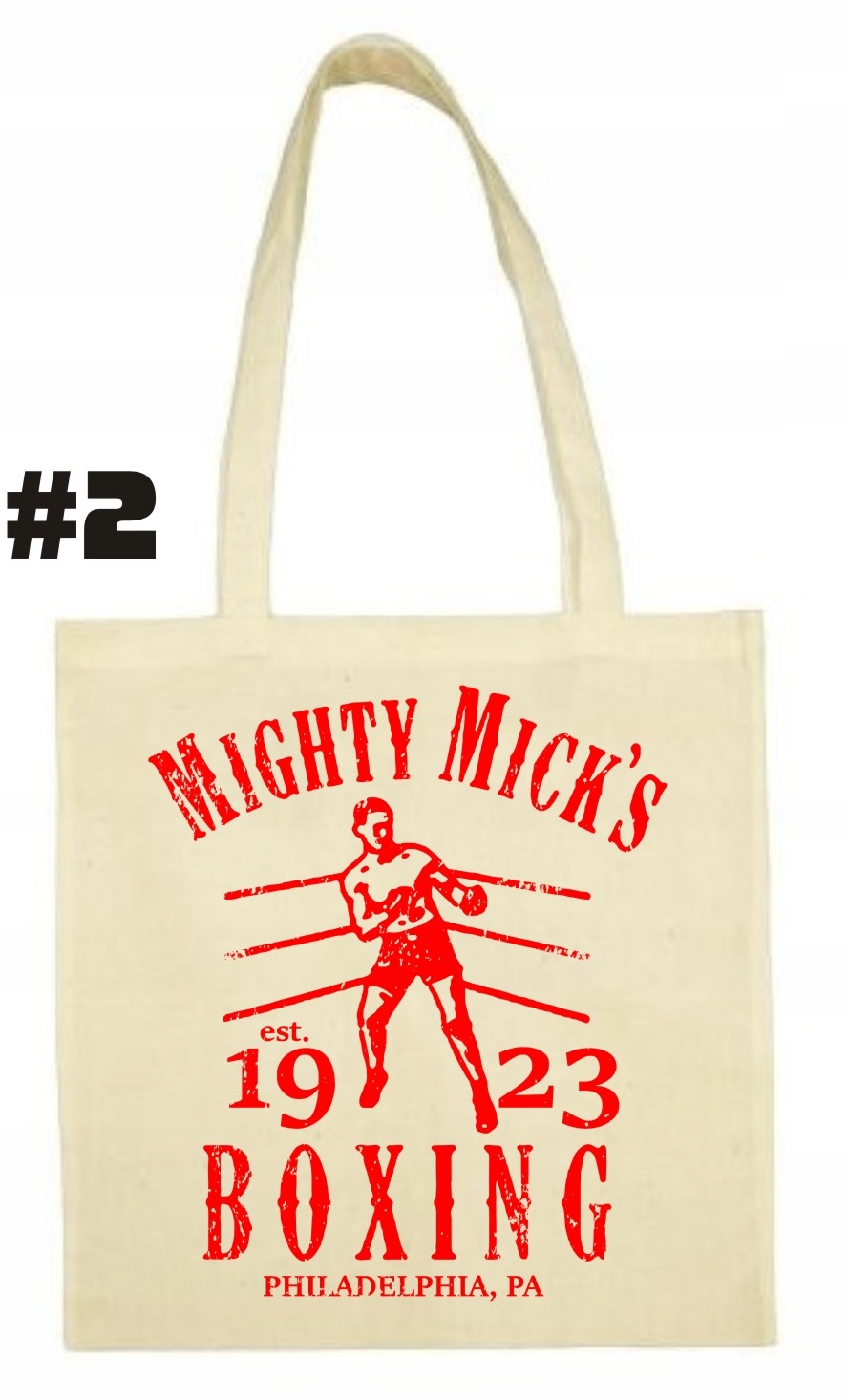 Mighty Mick's Rocky Balboa Boks Torba bawełniana - obrazek 3