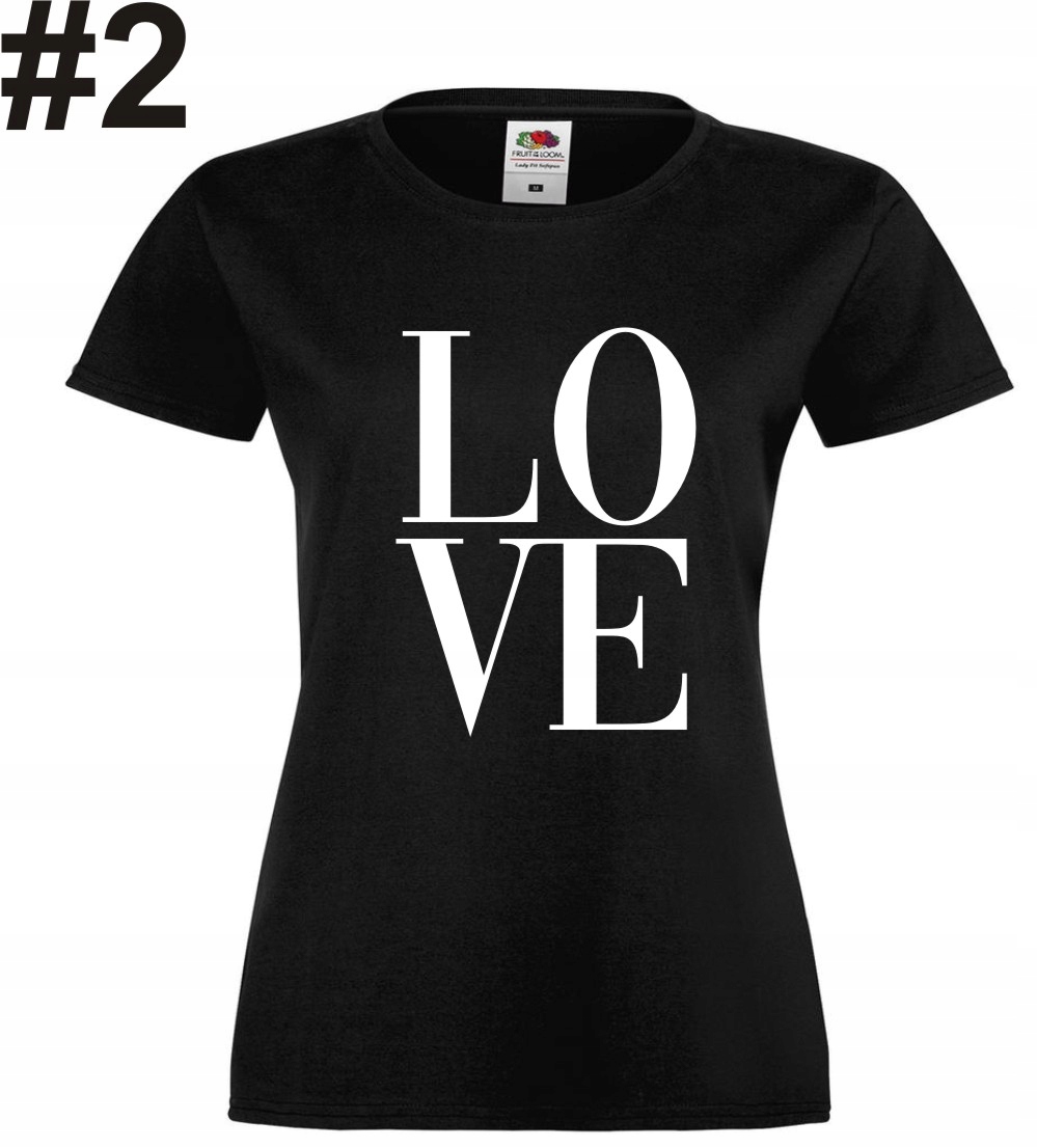 Love, Miłość, Koszulka, T-shirt - obrazek 3