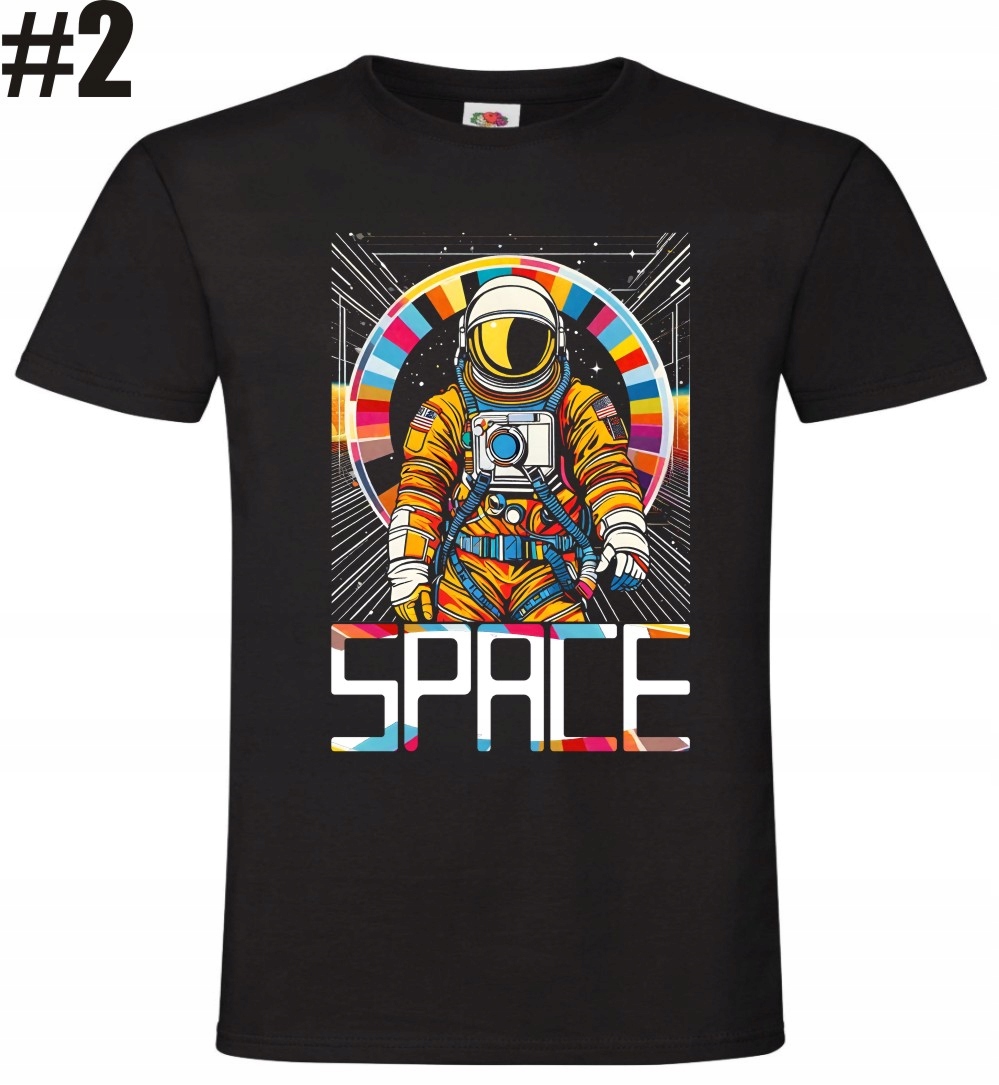 Space Kosmos Astronauta, Starfield Koszulka - obrazek 3