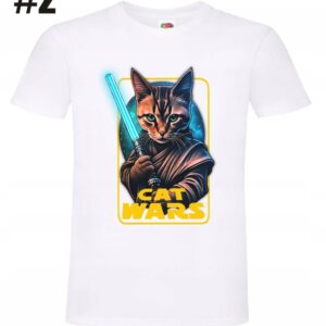 Cat Wars, kocie wojny – koszulka męska OUTLET, produkt po zwrocie