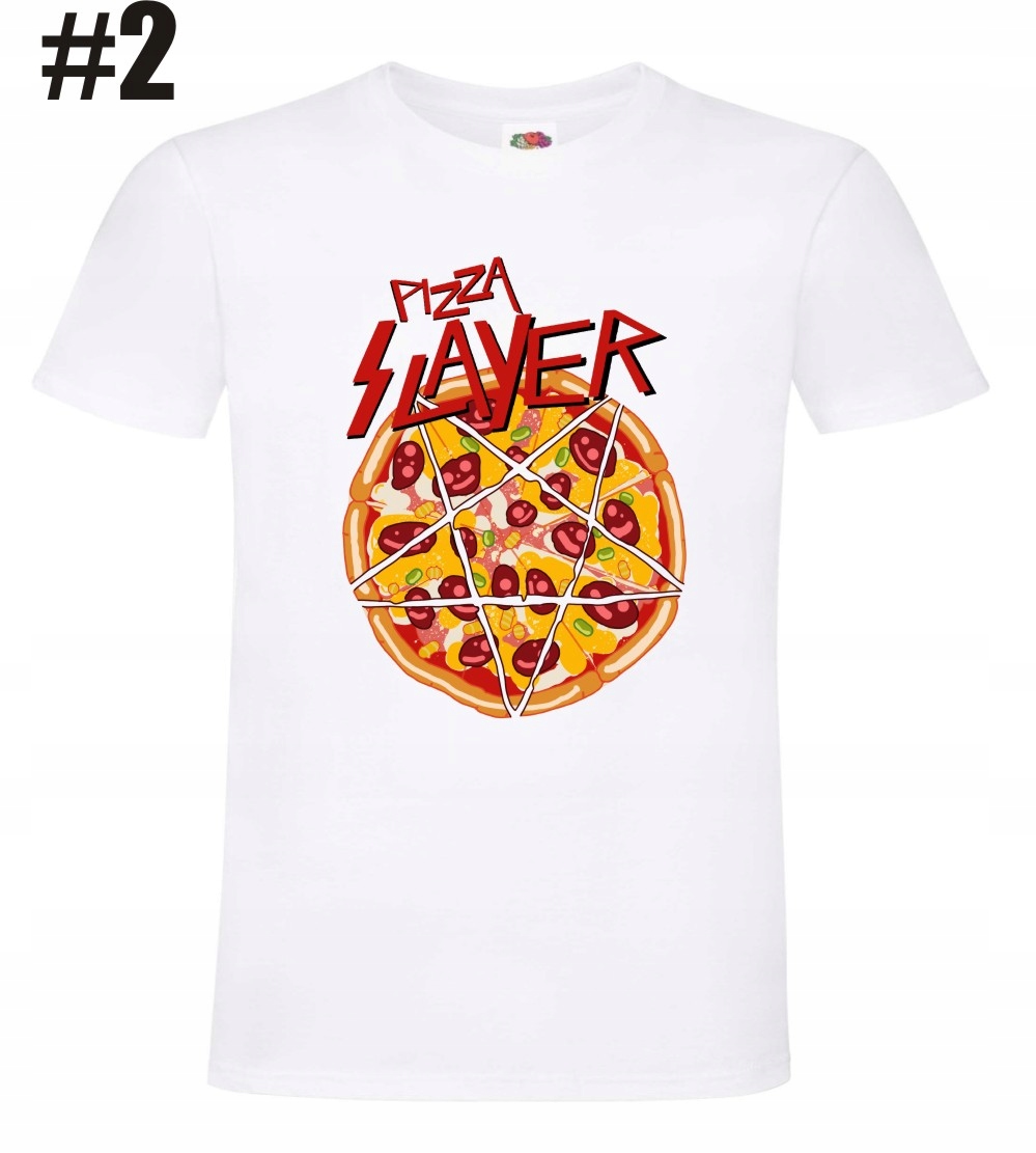 Pizza Slayer, Metal, rock Koszulka - obrazek 3
