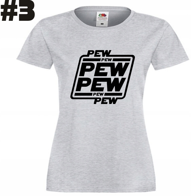 Pew Pew, T-shirt koszulka - obrazek 3