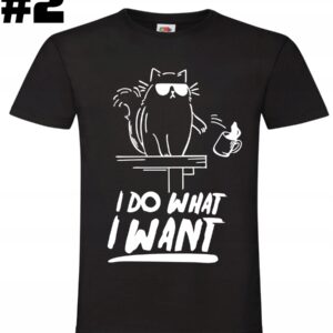 Kot do what i want – koszulka męska OUTLET, produkt po zwrocie