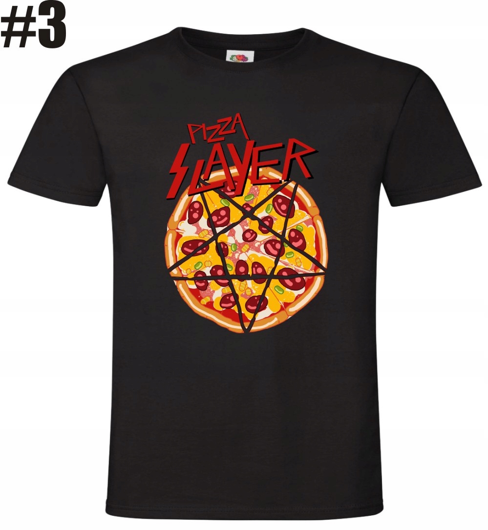 Pizza Slayer, Metal, rock Koszulka - obrazek 4