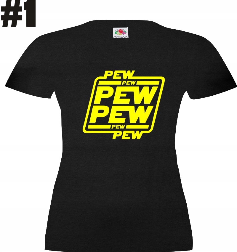 Pew Pew, T-shirt koszulka - obrazek 4