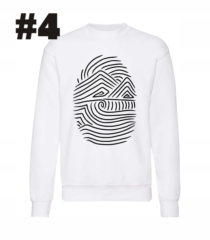 Odcisk Natury Kciuka Góry Las Przyroda, Bluza - obrazek 3