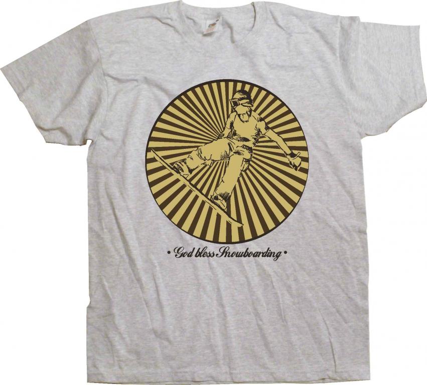 God Bless Snowboard, T-SHIRT, Koszulka.