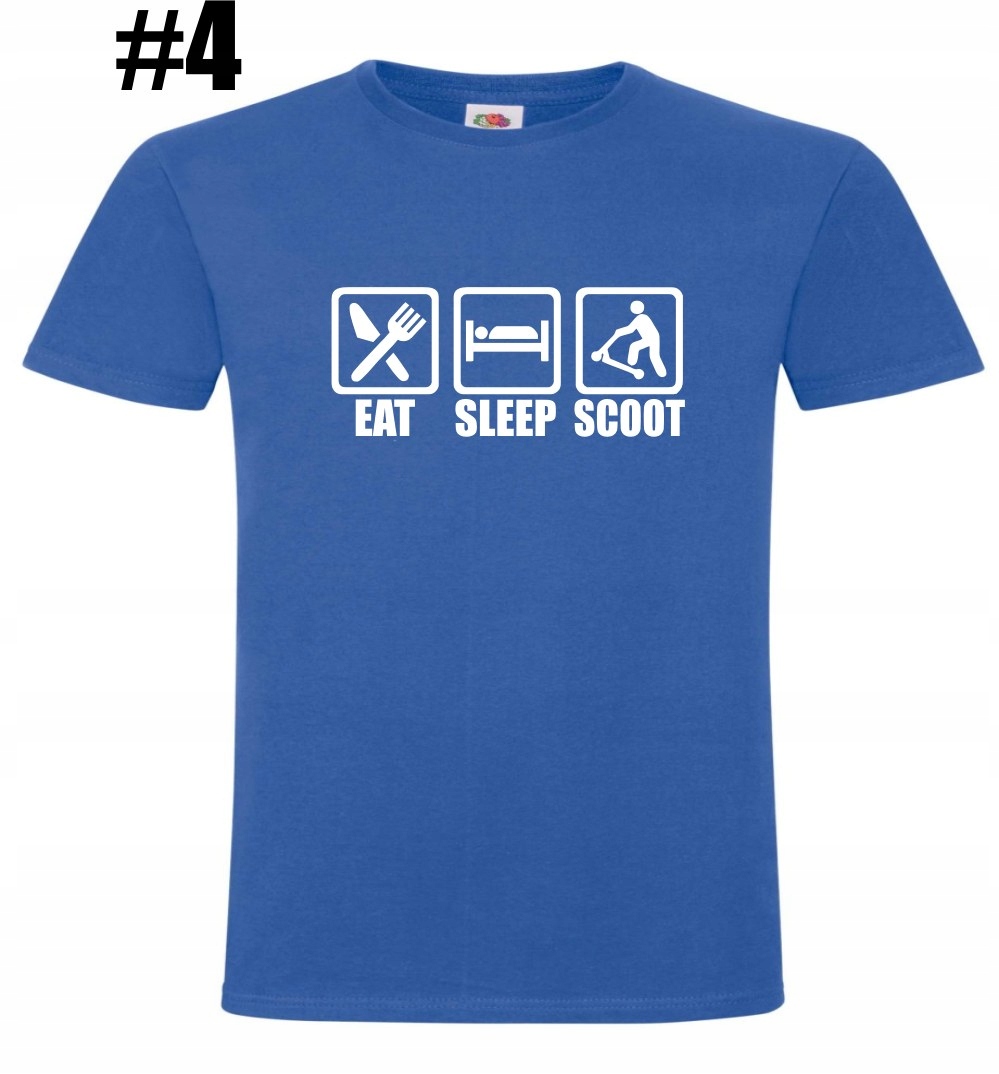 Hulajnoga, Eat Sleep Scoot, Koszulka - obrazek 5