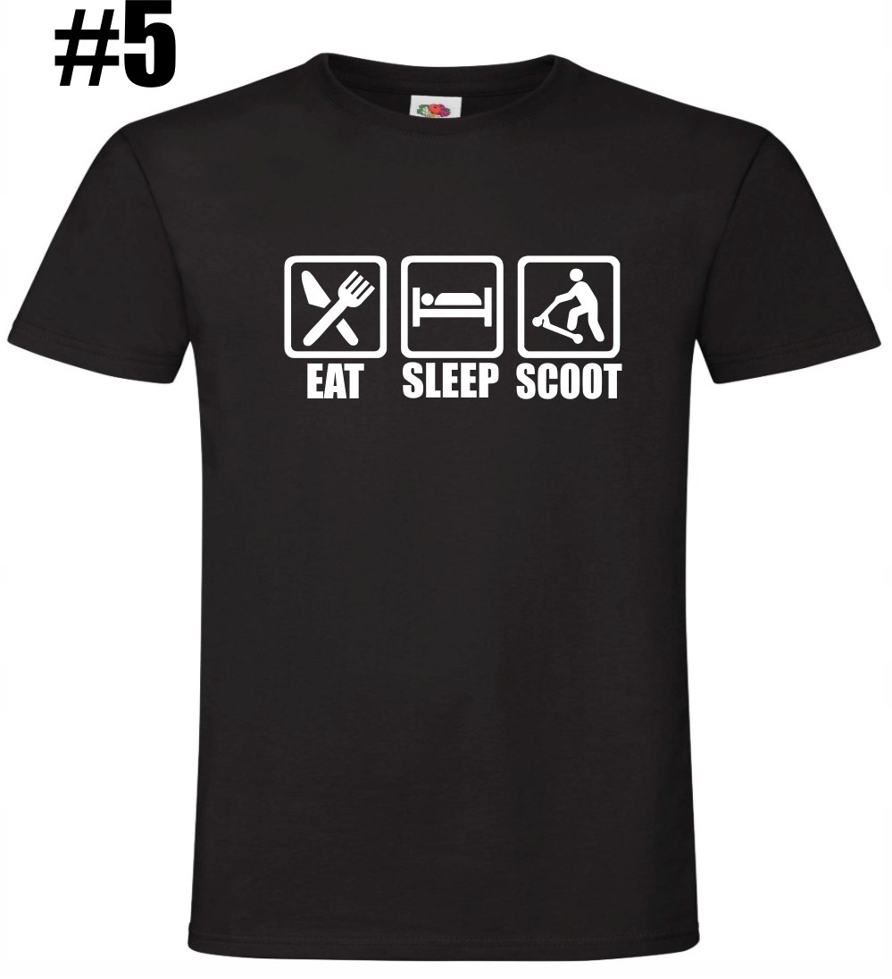 Hulajnoga, Eat Sleep Scoot, Koszulka - obrazek 6