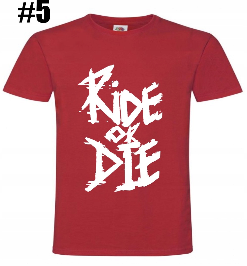 Ride or Die, Rower, MTB, Koszulka - obrazek 5
