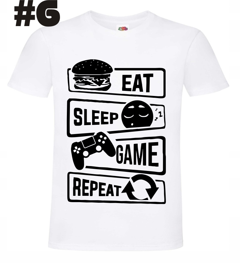 Gracz Gry Gamer koszulka Gracza - obrazek 5