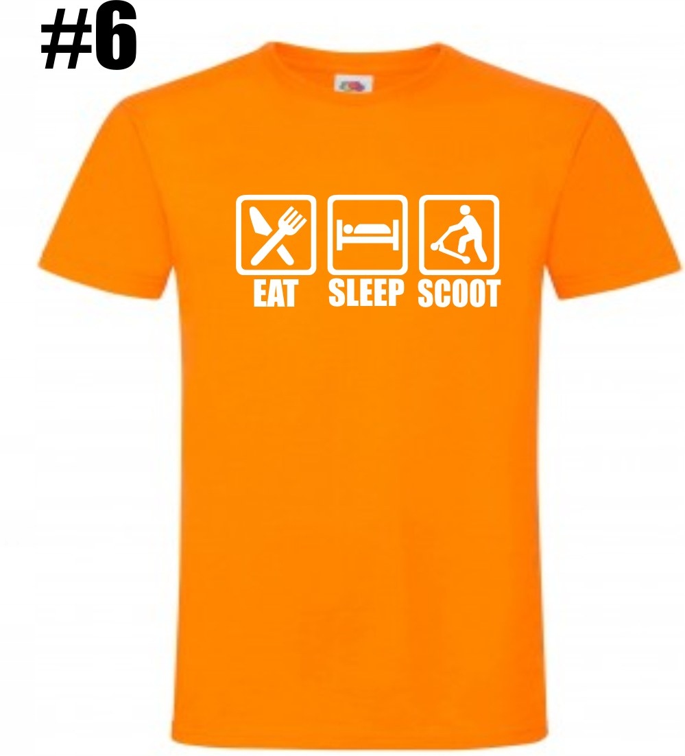 Hulajnoga, Eat Sleep Scoot, Koszulka - obrazek 7