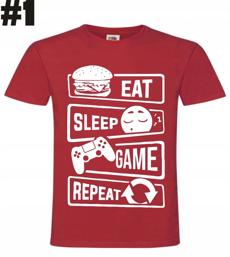 Gracz Gry Gamer koszulka Gracza - obrazek 6