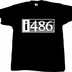 i386, i486, T-shirt, komputer, procesor, koszulka